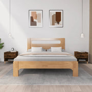Comodini 2 pz-Set di 2 Tavolino da notte Rovere Fumo 50x46x50 cm in Legno Multistrato
