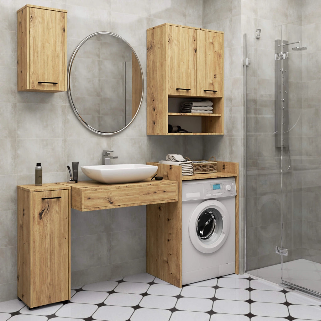 Mobile bagno sospeso AKORD FIN Quercia Artisan 30 cm 1 anta 30x22,5x60 cm