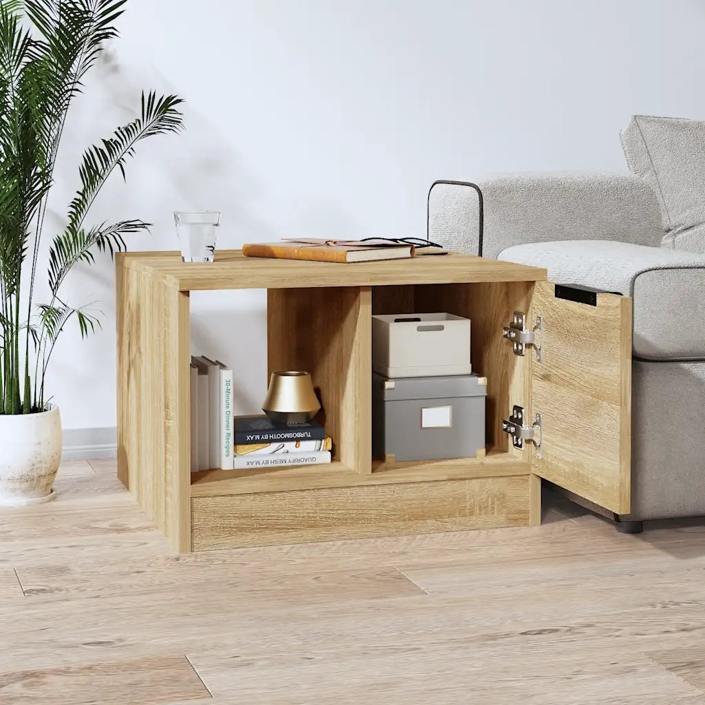 Tavolino da Salotto Rovere Sonoma 50x50x36 cm Legno Multistrato 811343