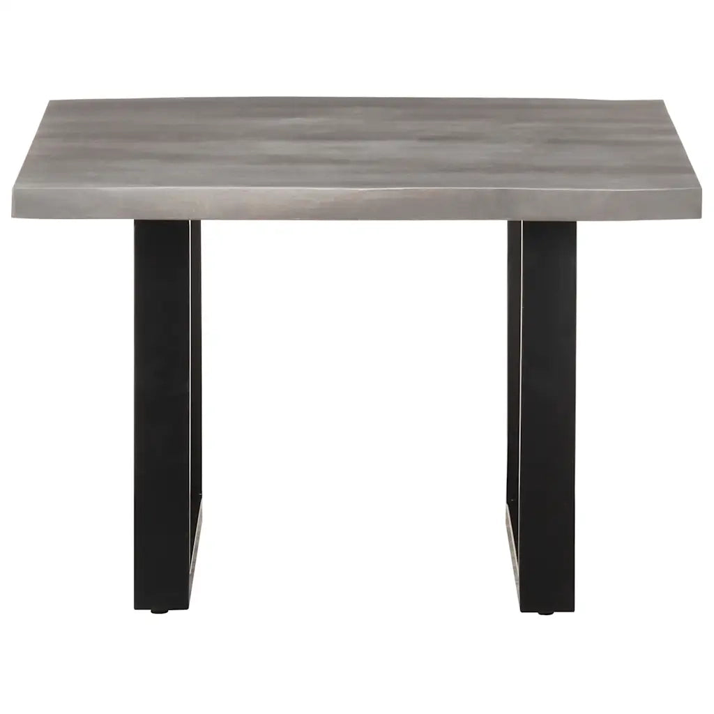 Tavolino da Salotto con Bordi Vivi-Tavolino da soggiorno 60x60x40 cm Massello Acacia 370447