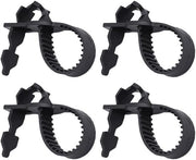 Tie di Giardino 40 cm - Supporto per Piante - Legaccia per Piante - Antiscivolo - Nero - 4 Pezzi - Legaccia per Piante