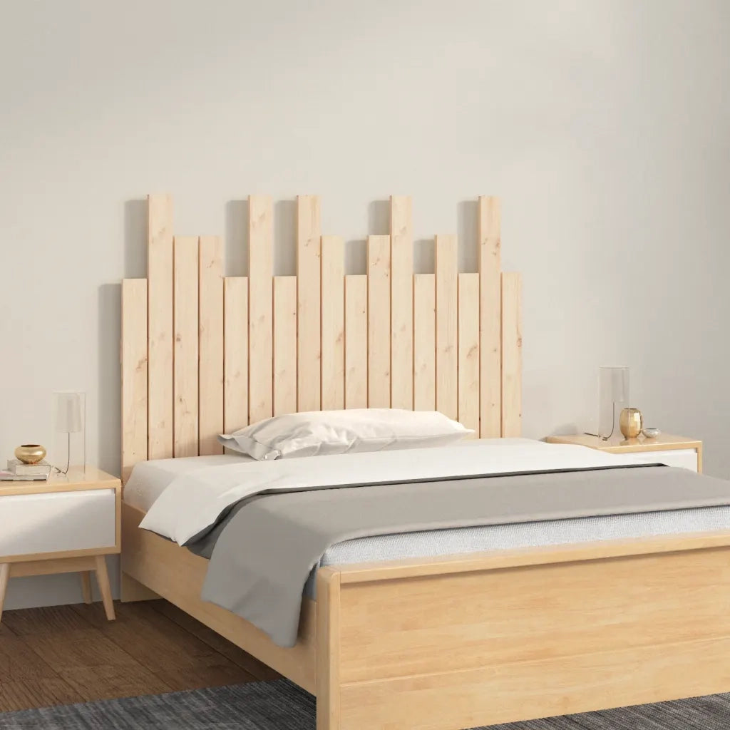 Testiera | Testata da Parete 108x3x80 cm in Legno Massello di Pino
