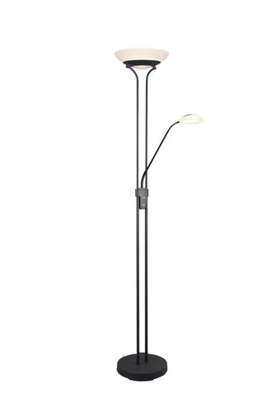 Lampada da terra LED ORSON nera dimmerabile 31,5W 3000K