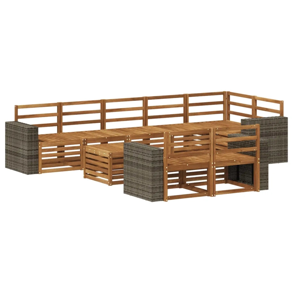 Set divani Legno di Acacia Massello 3384545