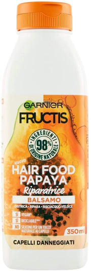 FRUCTIS HAIR FOOD BALSAMO IN FORMATO DA 350 ML ALLA PAPAYA