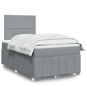 Giroletto a Molle con Materasso Grigio Chiaro 120x200cm Tessuto 3293928