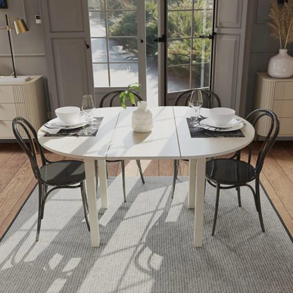 Liriteda, Tavolo Allungabile 6 Posti, 100x80x76h cm Beige