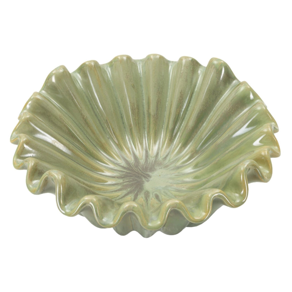 Vassoio VKH856, Verde, Ceramica, 33x33x14,5 cm