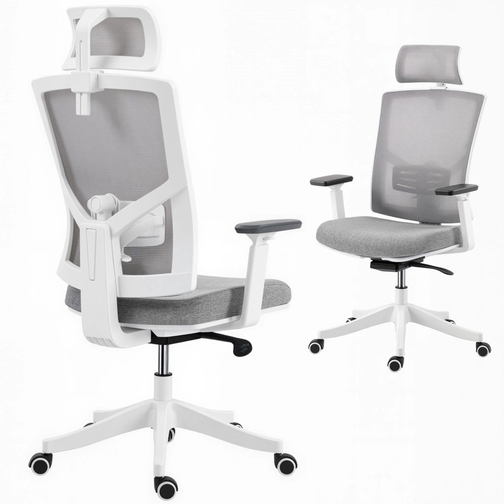 Sedia da Ufficio Ergonomica e Traspirante con Supporto Lombare Dinamico 4D, 64.5x62.5x112-122 cm, Multicolore