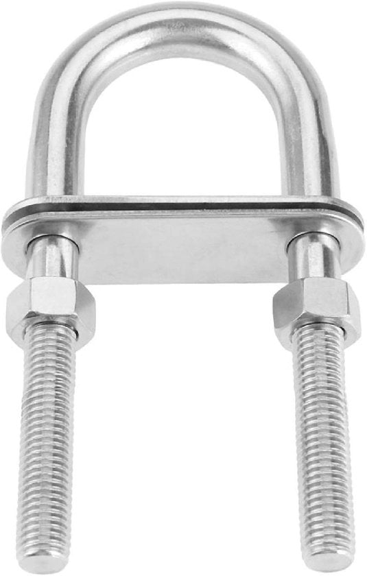 U-bout metallico rotondo in acciaio inossidabile 304 M12 × 150 mm di lunghezza con testa a sei facce per lavastoviglie per fissare cavi, cavi e tubi per imbarcazioni, 1 pezzo.