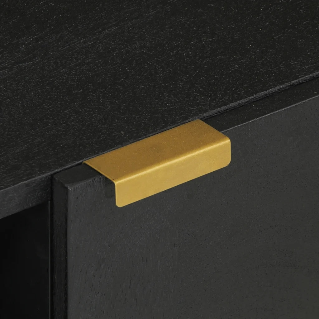 Mobile Porta TV Nero 80x33x46 cm in Legno Multistrato 4017663
