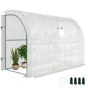 Serra da Balcone con Ripiani 3 Livelli ¨C zephmum ¨C Bianco 300x150x213 cm
