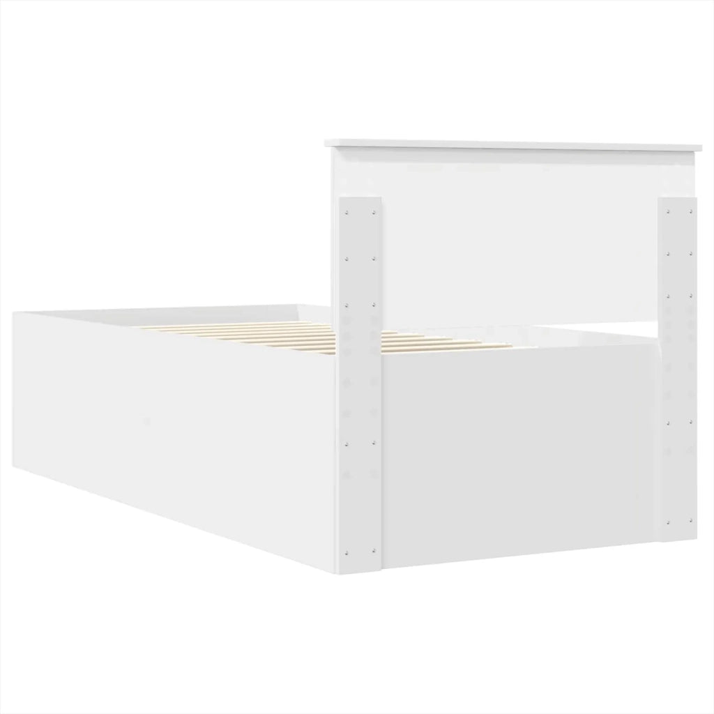 Struttura del letto Bianco 75 x 190 cm Legno multistrato 3408627