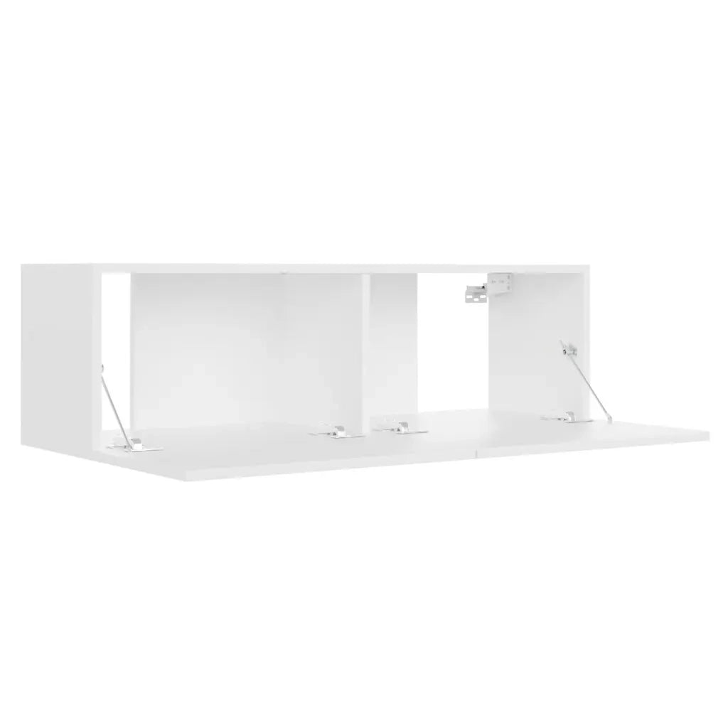 Set di Mobili Porta TV 3 pz Bianco in Legno Multistrato 3078656