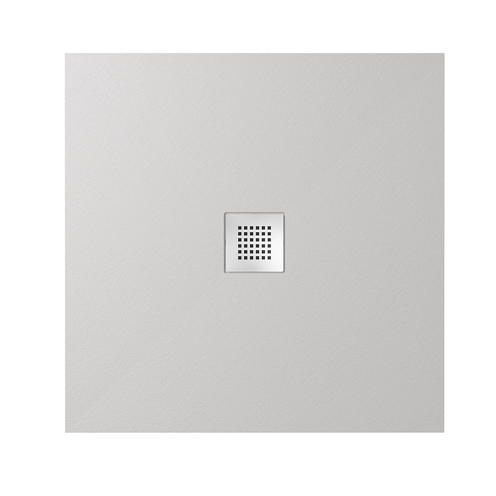 Piatto doccia 90x90cm in marmoresina grigio effetto pietra | Kos