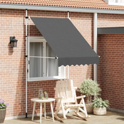 Tenda da Sole Retrattile Manuale-Tenda parasole per Patio 150 cm Antracite