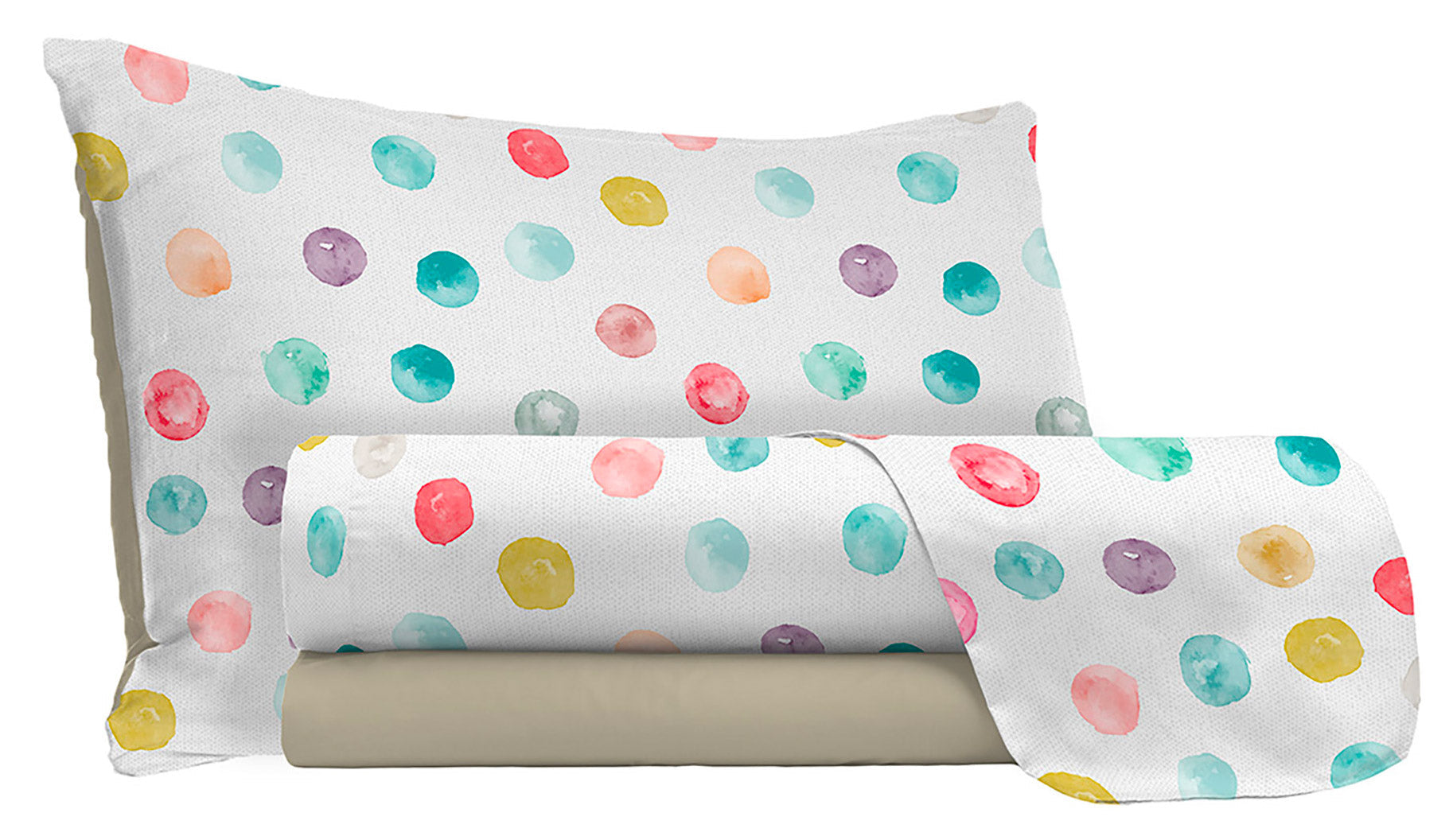 Set Lenzuola 1 Piazza e Mezzo Sopra Sotto e Federe in Microfibra Baloon