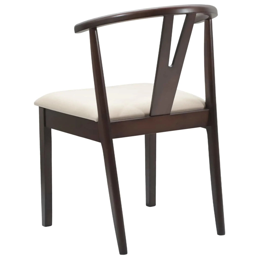 Sedia da pranzo 2 pcs Marrone chiaro e chiaro