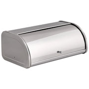 Contenitore per il pane in acciaio inossidabile argentato 45 x 26 x 17 cm Decorativo con coperchio a rotolo Cucina moderna