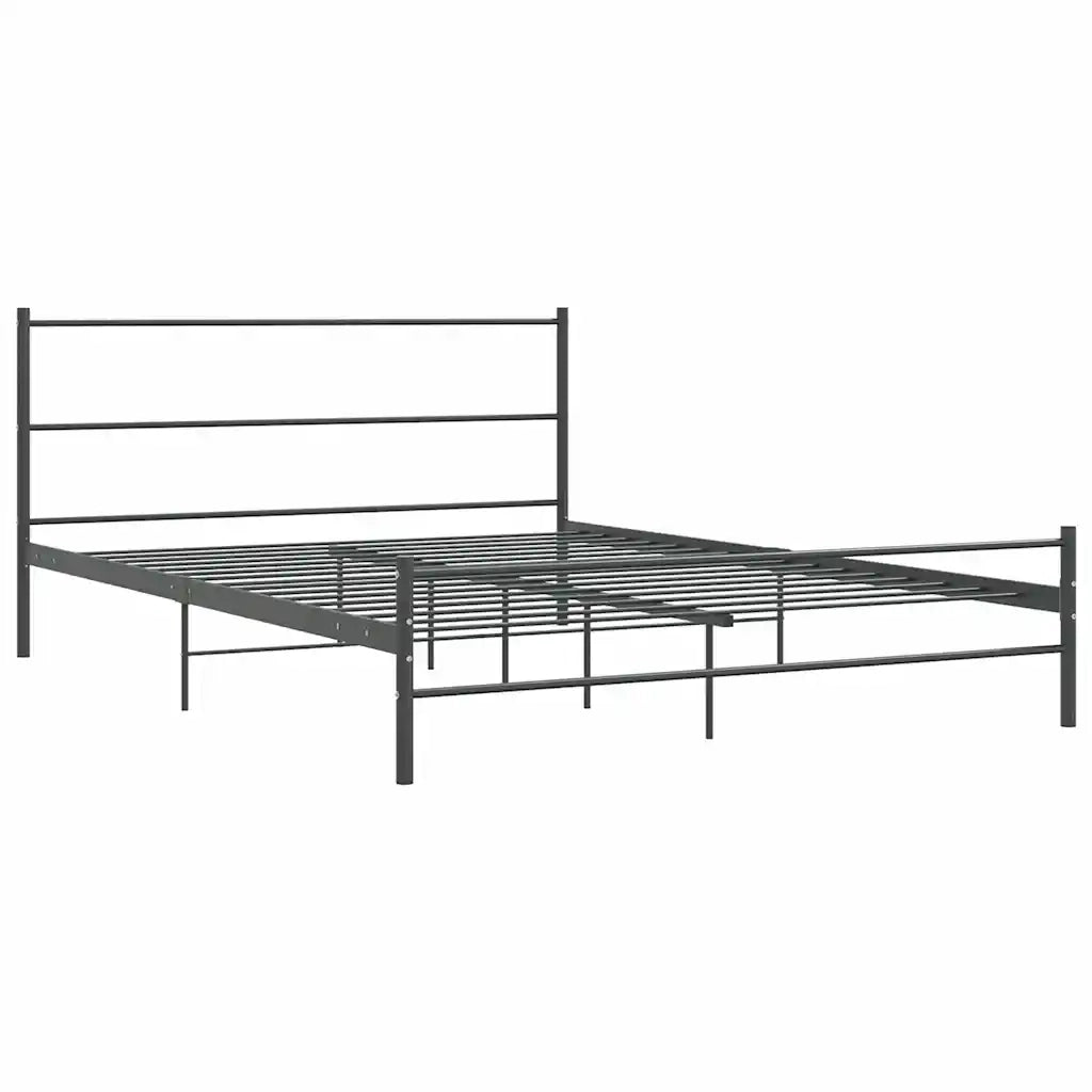 Giroletto senza Materasso Grigio in Metallo 140x200 cm