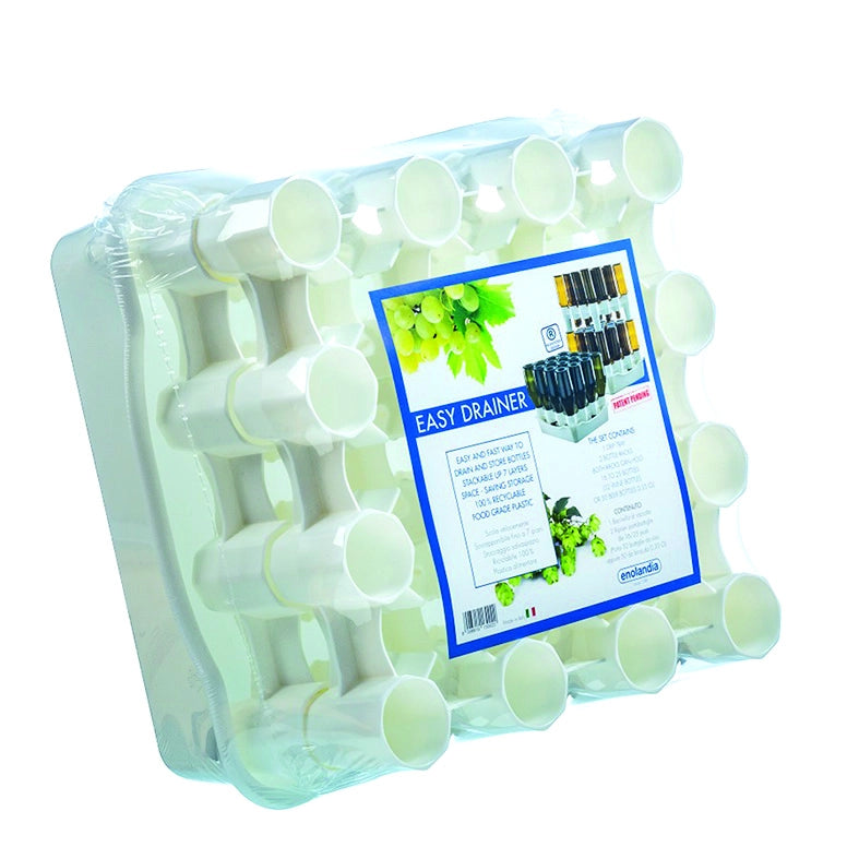 SCOLABOTTIGLIE A 2 MODULI E BACINELLA PER 32 BOTT- ENOLANDIA- 1,0 pz