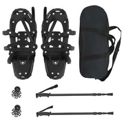 Racchette da neve 3 in 1 con bastoni da trekking Nero CFW6170891