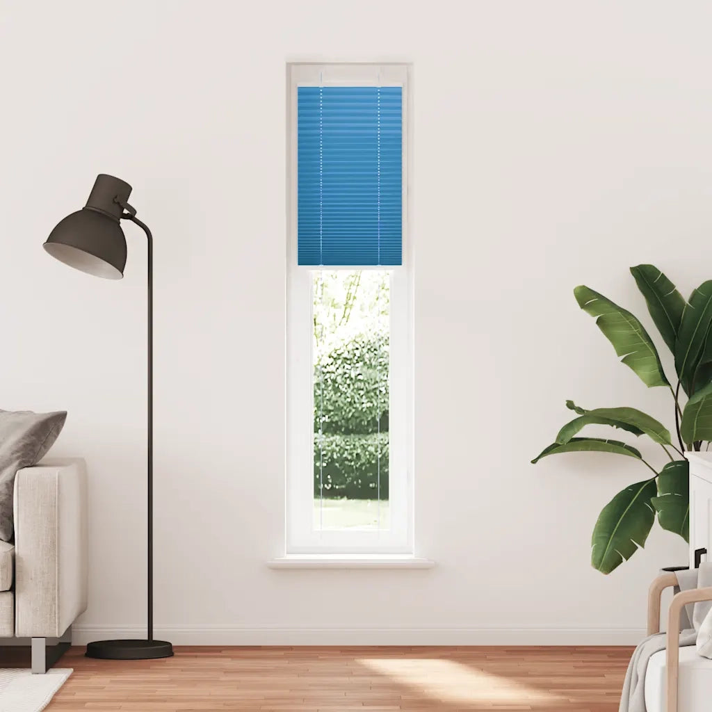 Tenda Plissettata Blu 50x200 cm Larghezza Tessuto 49,4 cm 4015201