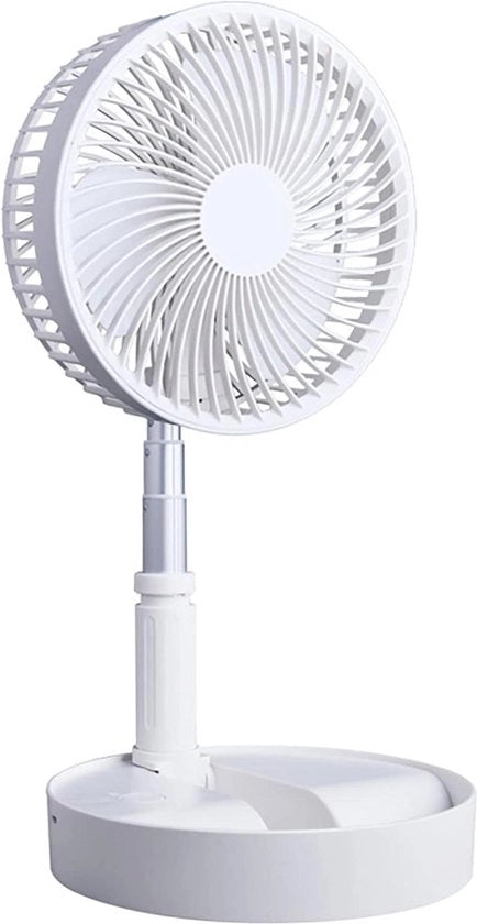 Ventilatore portatile a stantuffo - mini ventilatore da tavolo USB portatile - 4 velocità - altezza regolabile - ufficio casa camper