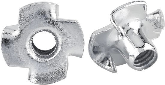 Kit di applicazione per moer verzinkt - Kit di applicazione per moer - Kit di applicazione per moeren con quattro denti - Mobili per lavorazione del legno - Acciaio al carbonio - Resistente all'ossidazione - Moer per legno