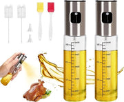 Due spray per olio - ideale per cucina e insalate - 2 x 100 ml flaconi di olio con sistema di spruzzo per olio e aceto - accessorio da cucina con funzione di spruzzo.
