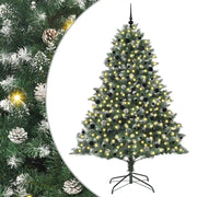 Albero di Natale Artificiale-Albero Natalizio con 300 LED Verde 240 cm 482149