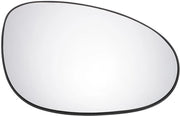 Specchio Retrovisore Convesso Riscaldato Destro - 19cm Diagonale - Vetro Reale, Plastica
