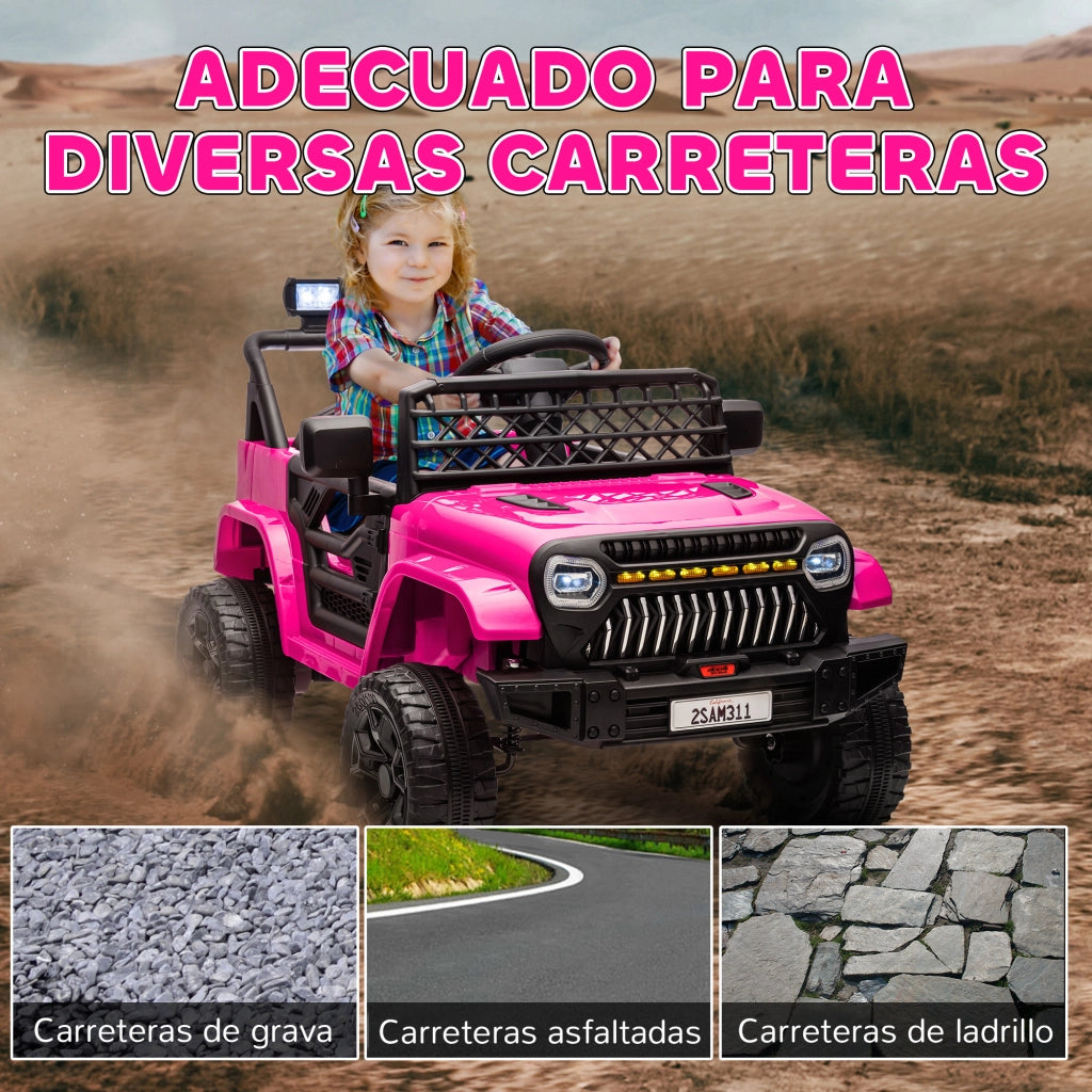 Auto Elettrica per Bambini con Telecomando ¨C Zephmum ¨C Rosa 12V