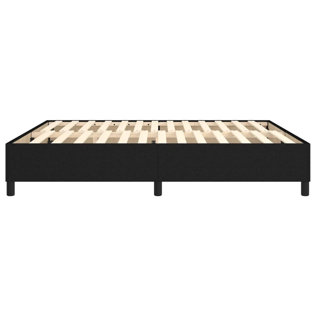 Giroletto a Molle Nero 180x200 cm in Tessuto