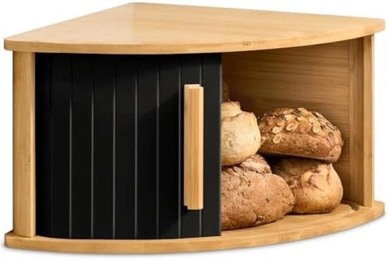 Contenitore a L a Cibo in Legno con Porta Scorrevole - Accessorio di Cucina Spazievolutivo