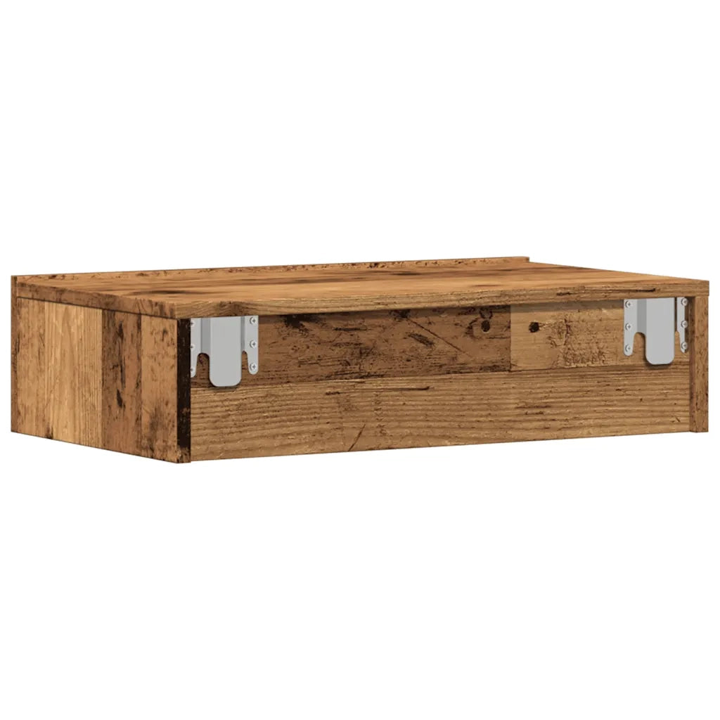 Mobili Porta TV con Luci LED 2 pz Legno Antico 60x35x15,5 cm 856344