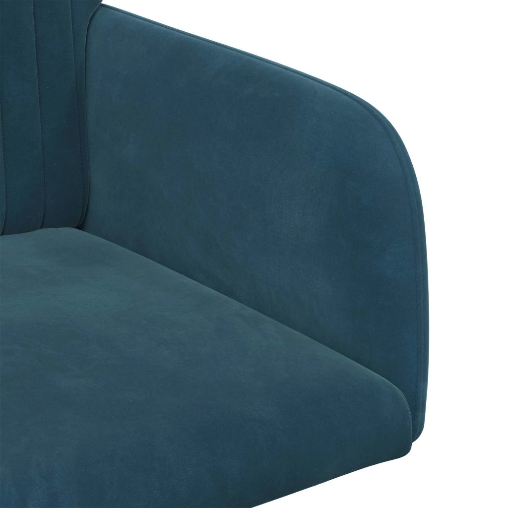 Sedie da pranzo 2 pcs Velluto (V) Blu 55 x 50 x 84 cm 42034373