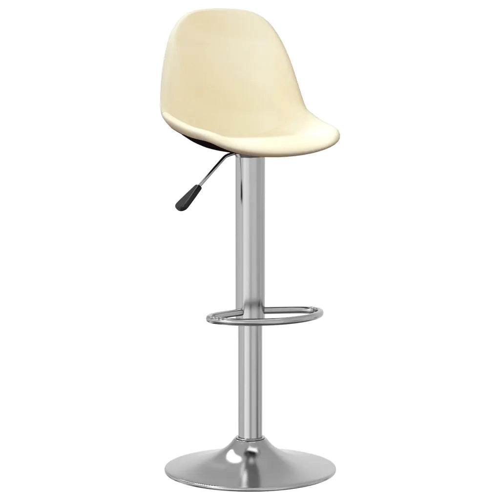 Sgabelli da Bar 2 pz Crema in Tessuto 333383