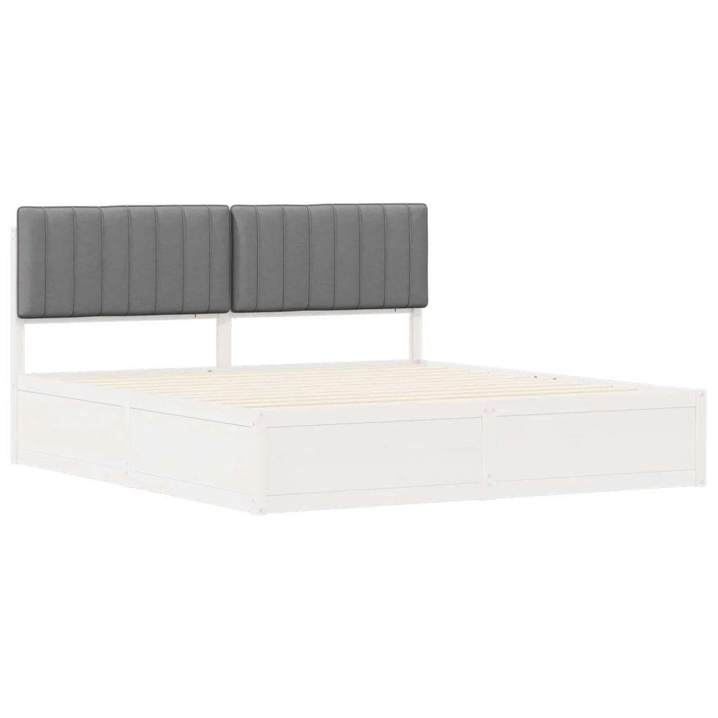 Letto con Testiera Rivestita Grigio chiaro 180 x 200 cm 3398218