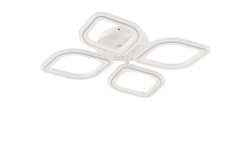 Plafoniera geometrica moderna bianca LED 30W Illumia Zuma Line