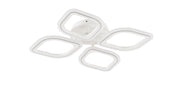 Plafoniera geometrica moderna bianca LED 30W Illumia Zuma Line