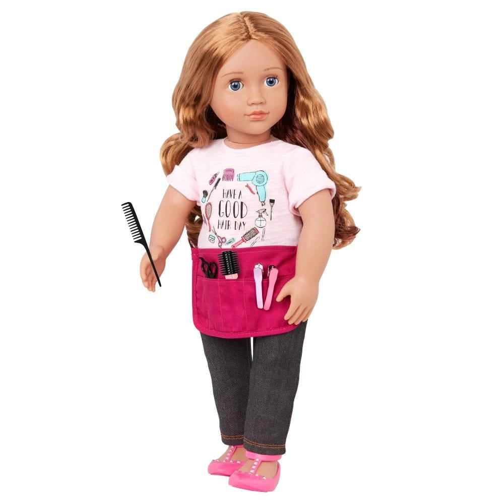 Og Dolls - Hair Stylist Doll with Accessories - Sabrina Brown