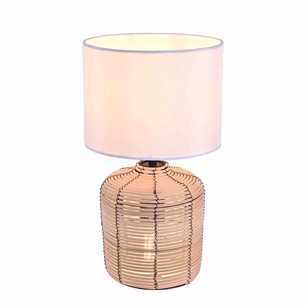LÚZETE - LAMPADA DA TAVOLO RATTAN 35CM ELARA