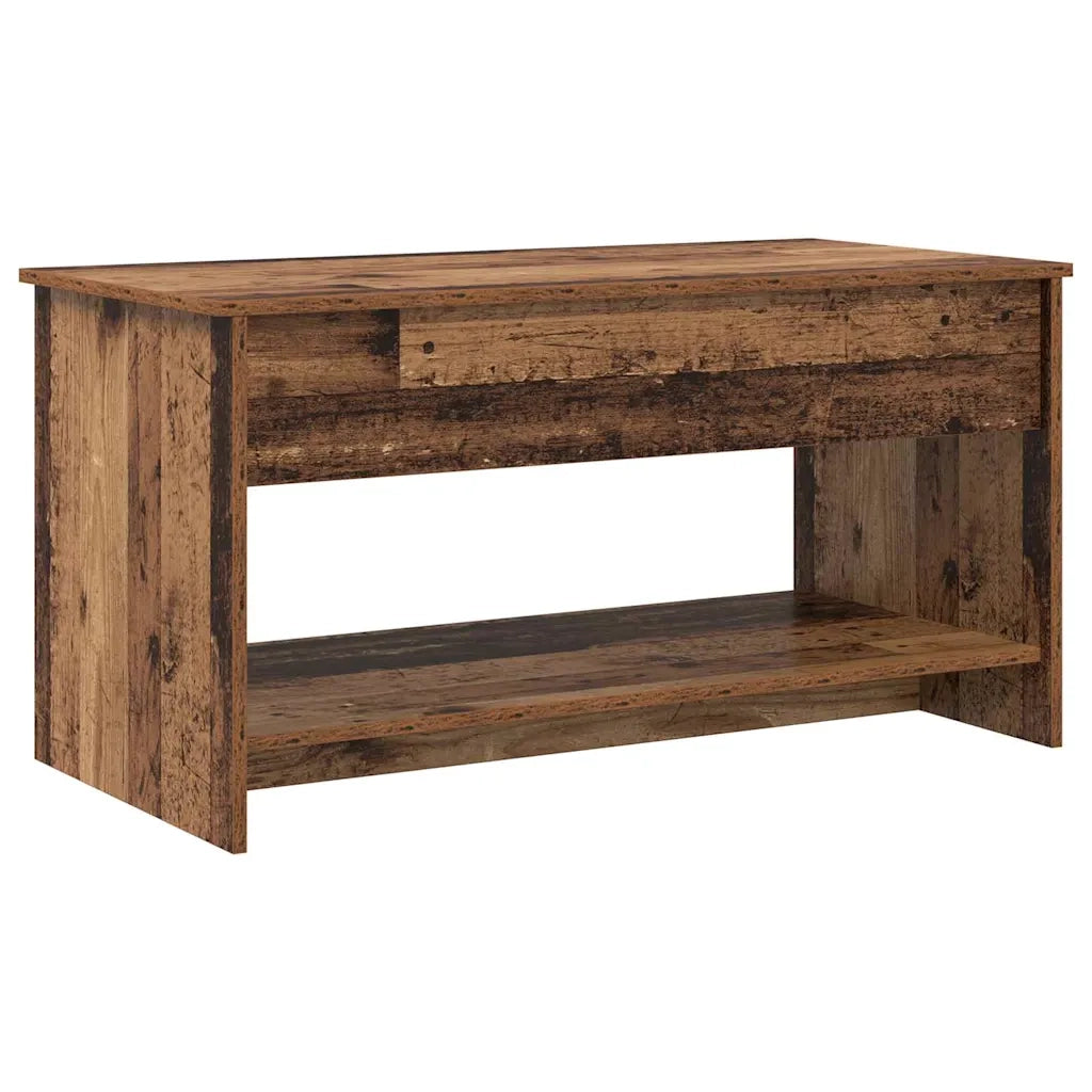 vidaXL Tavolino da salotto Legno vecchio 102 x 50 x 52.5 cm