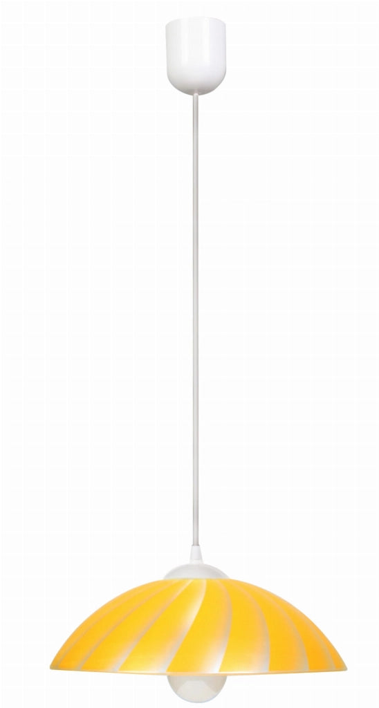 Lampada a sospensione Candellux Kamila Ø34 vetro giallo E27