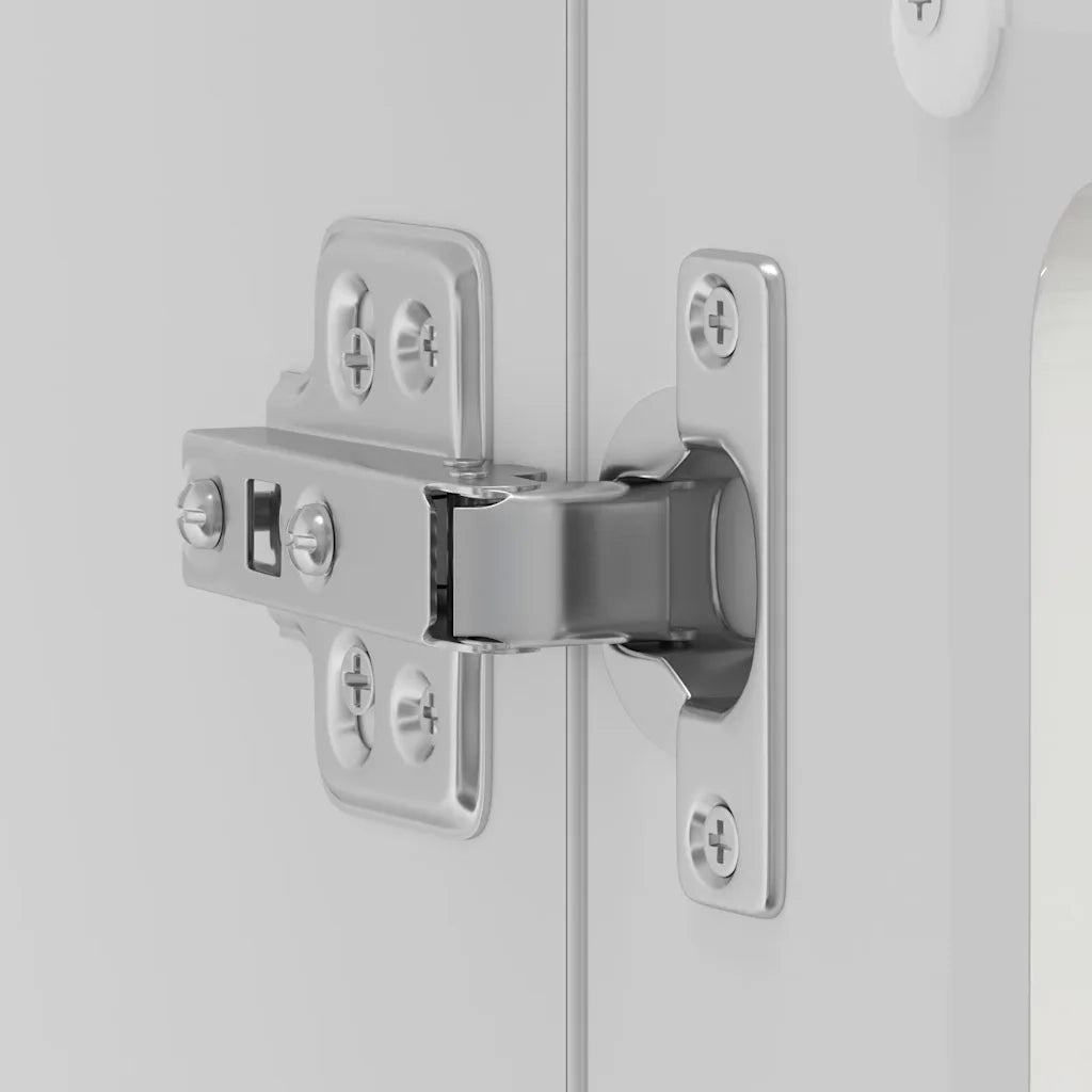 Pensile da Cucina con Porta in Vetro Kalmar Bianco Lucido 853609