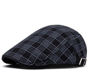 Cappello per uomo, cappello a palla piatta, stile krantenjongen – regolabile, unisex, stile vintage, misura unica, adatto per primavera, autunno e inverno, 55-59 cm.