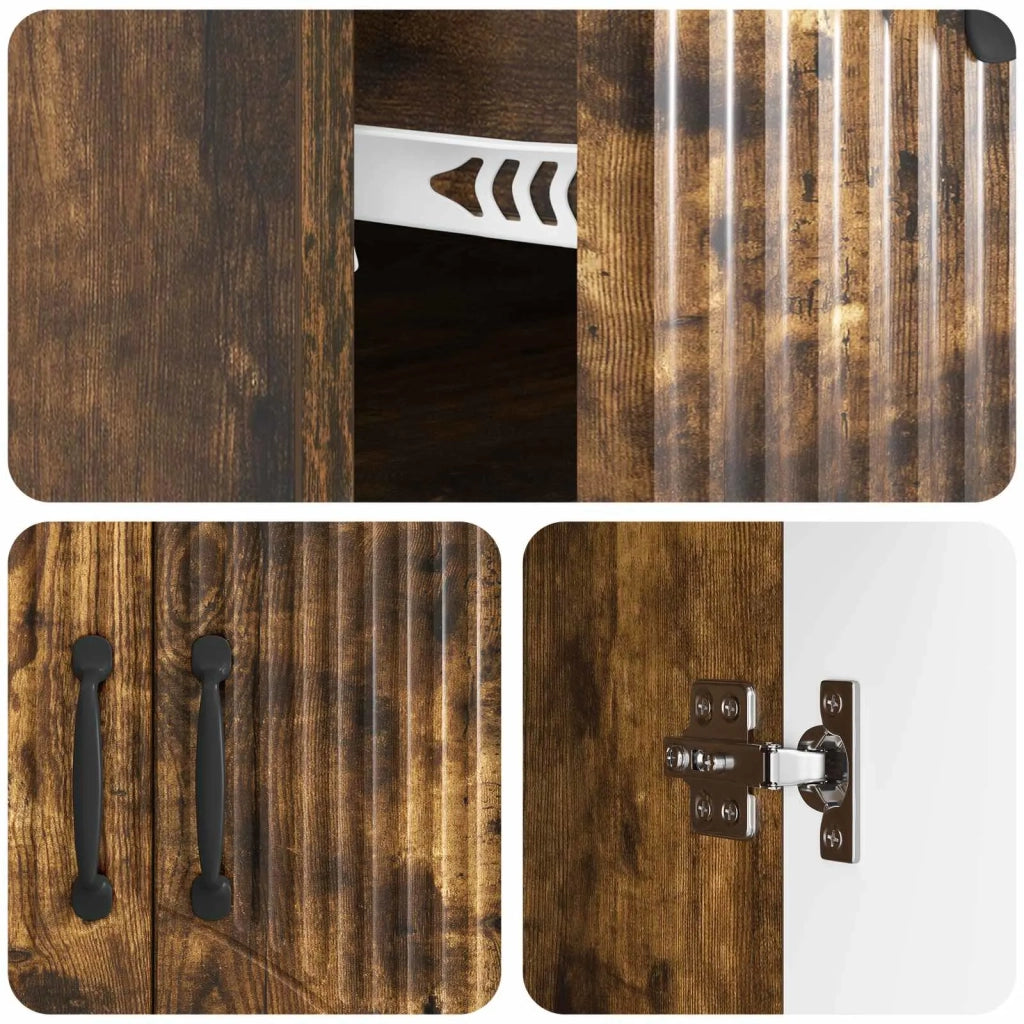 Credenza Rovere Fumo 66 x 34,5 x 87 cm Legno ingegnerizzato 895330