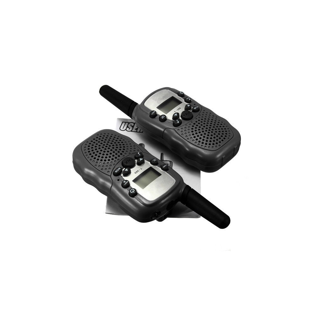 Trade Shop - Coppia Ricetrasmittenti Walkie Talkie 2 Multi Canali Wireless 5 Km Torcia T-388 -