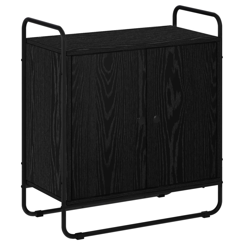 Credenza Rovere Nero 68 x 35 x 75 cm Legno ingegnerizzato 8007966